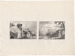 Lot 5229, Auction  117, Canaletto, Die Landschaft mit antiken Ruinen