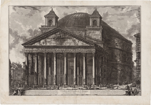 Lot 5287, Auction  117, Piranesi, Giovanni Battista, Veduta del Pantheon d'Agrippa