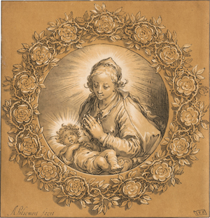 Lot 5299, Auction  117, Ploos van Amstel, Cornelis, Die Madonna mit dem Kind im Rosenkranz