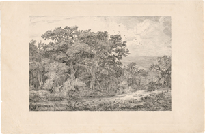 Lot 5381, Auction  117, Schirmer, Johann Wilhelm, Der Wald mit dem schleichenden Fuchs