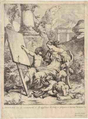 Lot 5474, Auction  117, David, Giovanni, "La Pittura": Allegorie der Malerei