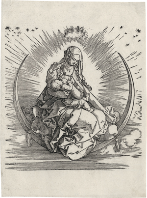 Lot 5489, Auction  117, Dürer, Albrecht, Die Jungfrau auf der Mondsichel