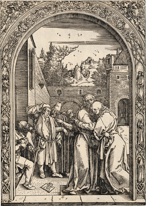 Lot 5490, Auction  117, Dürer, Albrecht, Anna und Joachim unter der goldenen Pforte