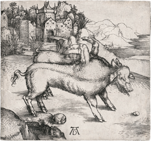 Lot 5495, Auction  117, Dürer, Albrecht, Die Missgeburt eines Schweines