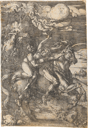 Lot 5498, Auction  117, Dürer, Albrecht, Die Entführung auf dem Einhorn
