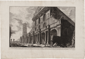 Lot 5603, Auction  117, Piranesi, Giovanni Battista, Veduta della Basilica di S. Paolo four delle mura