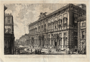 Lot 5605, Auction  117, Piranesi, Giovanni Battista, Veduta del Palazzo fabbricato sul Quirinale