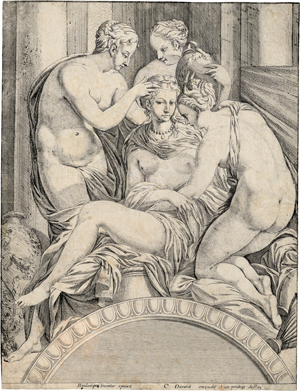 Lot 5618, Auction  117, Primaticcio, Francesco - nach, Venus mit den drei Grazien bei der Toilette