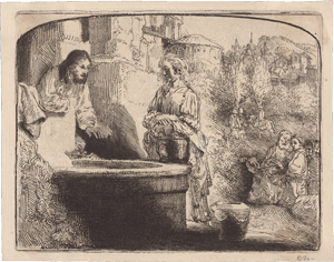 Lot 5626, Auction  117, Rembrandt Harmensz. van Rijn, Christus und die Samariterin