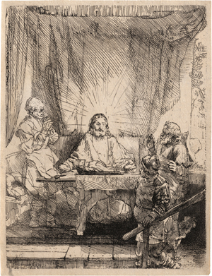 Lot 5627, Auction  117, Rembrandt Harmensz. van Rijn, Christus in Emmaus