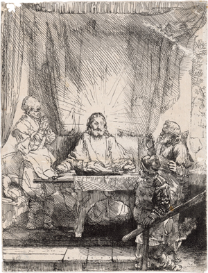 Lot 5628, Auction  117, Rembrandt Harmensz. van Rijn, Christus in Emmaus