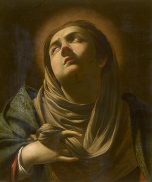 Lot 6016, Auction  117, Vouet, Simon - Umkreis, Tête de la Vierge: Kopf der Jungfrau Maria