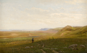 Lot 6180, Auction  117, Thorenfeld, Anton Erik Christian, Weite Landschaft an der Küste von Morsø, Jutland