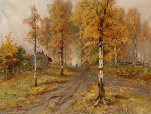 Lot 6185, Auction  117, Klever, Julius Sergius von, Der goldene Herbst.