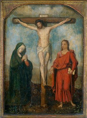Lot 6452, Auction  117, Brügger Meister, 16. Jh. Christus am Kreuz mit Maria und Johannes