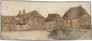 Lot 6553, Auction  117, Niederländisch, 1630/40. Ansicht eines Gehöftes