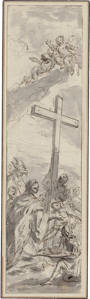 Lot 6565, Auction  117, Solimena, Francesco, Die Auffindung des Kreuzes durch die hl. Helena
