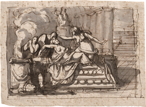 Lot 6570, Auction  117, Französisch, um 1790. Tod der Kleopatra