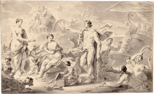 Lot 6585, Auction  117, Rode, Christian Bernhard, Ariadne und Bacchus auf Naxos