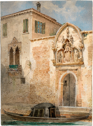 Lot 6718, Auction  117, Brandeis, Antonietta, Venedig: Gondel vor dem Portal eines Palazzo