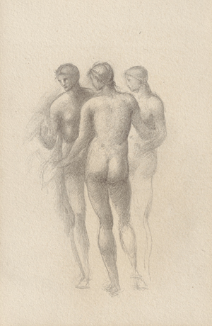 Lot 6787, Auction  117, Burne-Jones, Sir Edward, Drei stehende weibliche Akte ("Meeresnymphen")