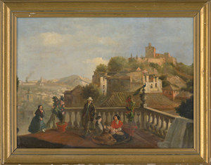 Lot 6984, Auction  117, Spanisch, um 1880. Siesta auf der Terrasse