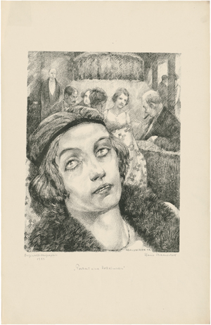 Lot 7021, Auction  117, Baluschek, Hans, Portrait einer Kokainistin
