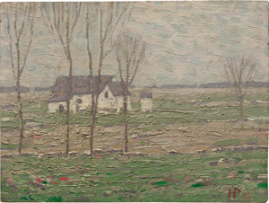 Lot 8317, Auction  117, Holmead, Grüne Landschaft; Landschaft mit Farmhaus