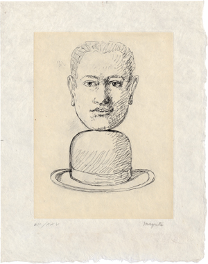 Lot 8393, Auction  117, Magritte, René, Ohne Titel (Mann mit Melone)