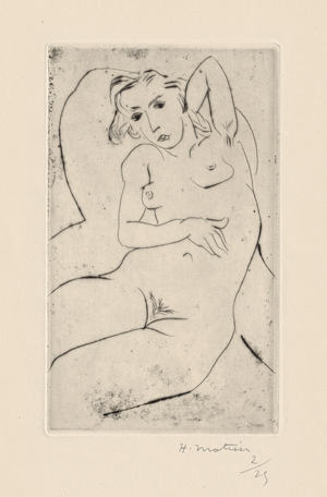 Lot 8402, Auction  117, Matisse, Henri, Nu assis - les yeux noirs