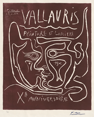 Lot 8465, Auction  117, Picasso, Pablo, Vallauris Peinture et Lumière Xe Anniversaire (Malerei und Licht 10. Jahrestag)