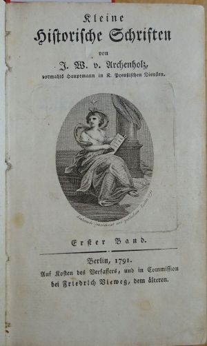 Lot 5, Auction  118, Archenholz, Johann Wilhelm von, Kleine historische Schriften