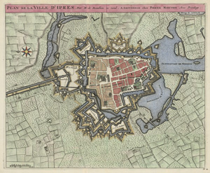 Lot 82, Auction  118, Beaulieu, Sébastien de, Plan de la ville d'Ipres