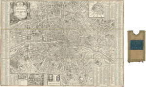 Lot 119, Auction  118, Paris, Nouveau plan routier de la ville et faubourgs de Paris
