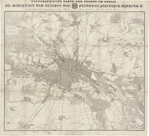 Lot 235, Auction  118, Vogel von Falckenstein, Topographische Karte der Gegend um Berlin