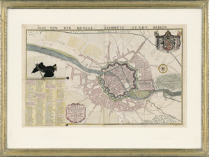 Lot 243, Auction  118, Dusableau, Abraham Guibert, Plan von der Königl. Residentz Stadt Berlin