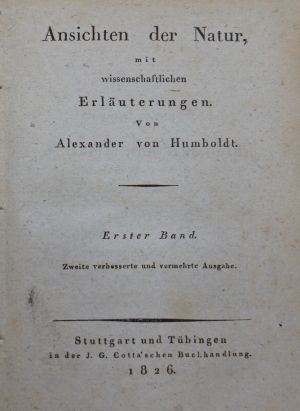 Lot 355, Auction  118, Humboldt, Alexander von, Ansichten der Natur