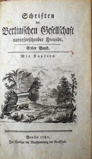 Lot 370, Auction  118, Schriften der Berlinischen Gesellschaft naturforschender Freunde, Gesellschaft naturforschender Freunde