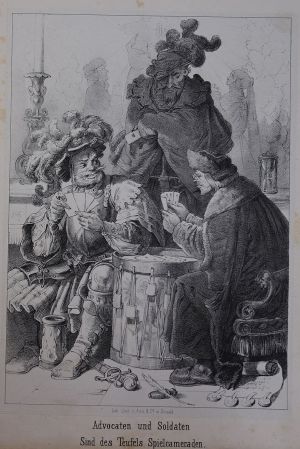 Lot 548, Auction  118, Ritter, Henry, Advocaten und Soldaten (Lithographie)