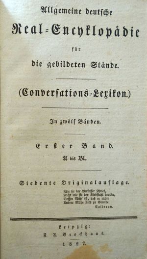 Lot 561, Auction  118, Brockhaus, F. A., Allgemeine deutsche Real-Encyklopädie 7. Auflage