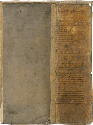 Lot 1001, Auction  118, Evangelienkommentar, Einzelblatt. Lateinische Handschrift in Sepia auf Pergament. 