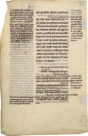 Lot 1003, Auction  118, Biblia latina, Buch der Chroniken. 1 Einzelblatt