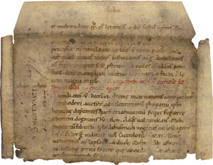 Lot 1004, Auction  118, Anastasius Bibliothecarius, Historia ecclesiastica. Fragment eines Einzelblattes 