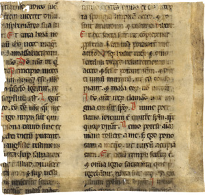 Lot 1011, Auction  118, Hieronymus, Sophronius Eusebius, 2 Blätter Fragmente eines Bibelkommentars Einbandmakulatur