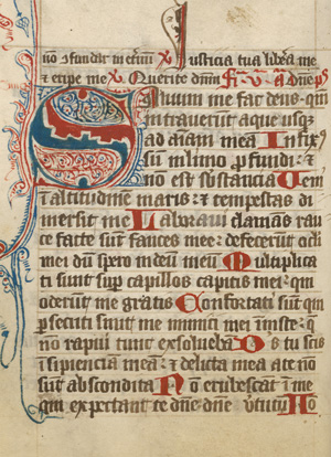 Lot 1015, Auction  118, Psalterium latinum, Lateinische Handschrift auf Pergament. Niederrhein, Köln um 1460.
