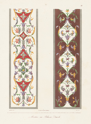 Lot 1190, Auction  118, Zahn, Wilhelm, Ornamente aller klassischen Kunst-Epochen nach den Originalen in ihren eigenthümlichen Farben dargestellt