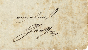 Lot 2013, Auction  118, Goethe, Johann Wolfgang von, Brief 1815
