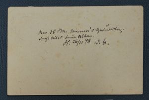 Lot 2061, Auction  118, Storm, Theodor, Postkarte 1878