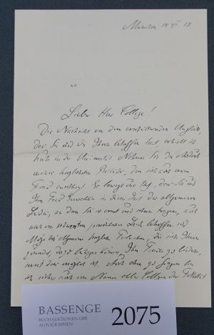 Lot 2075, Auction  118, Drygalski, Erich von, Brief 1919