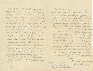 Lot 2076, Auction  118, Haeckel, Ernst, Brief an Heinrich Barth